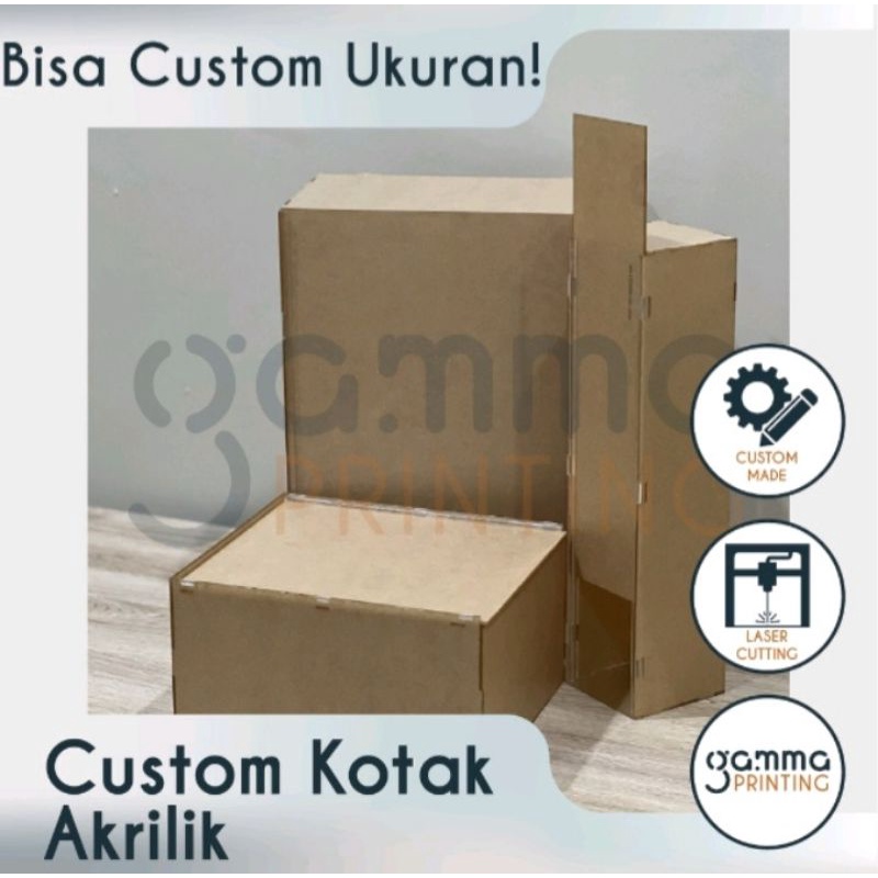 Tutup Kotak Seserahan Akrilik 1 Set Isi 4 / Box Hantaran / Mahar