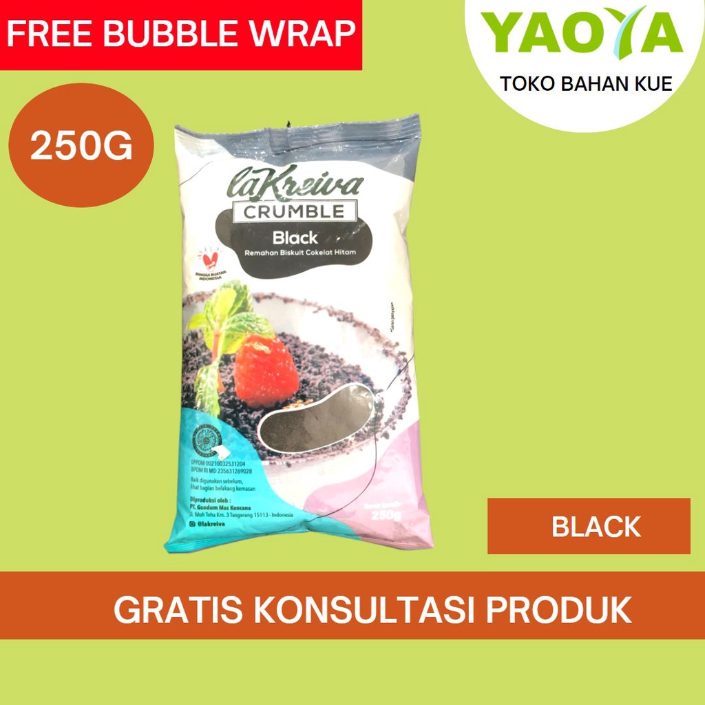 

LA KREIVA CRUMBLE 250 GRAM BLACK