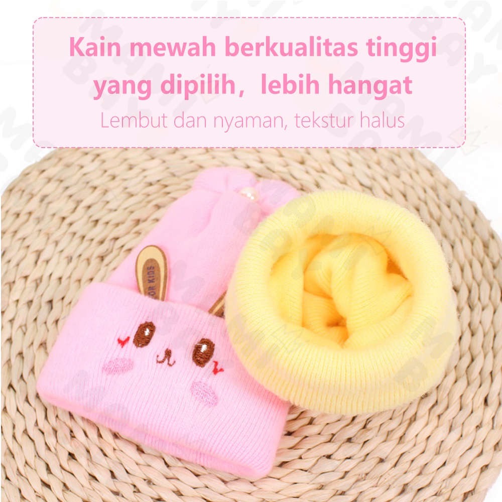 OKEYI Topi Rajut kupluk bayi newborn lucu 0-6 Bulan