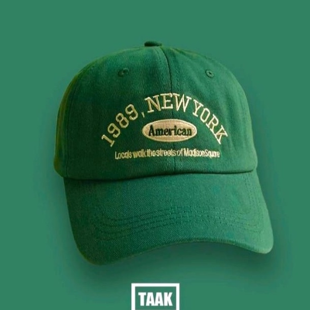 Topi Baseball Unisex Cap 1989 New York Soft Material Korean Style bisa bayar di tempat