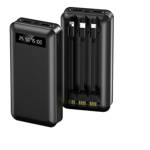 PowerBank 20000 mah Power Bank Murah Mini Dual USB LED BASIKE Fast - Putih 20000mah
