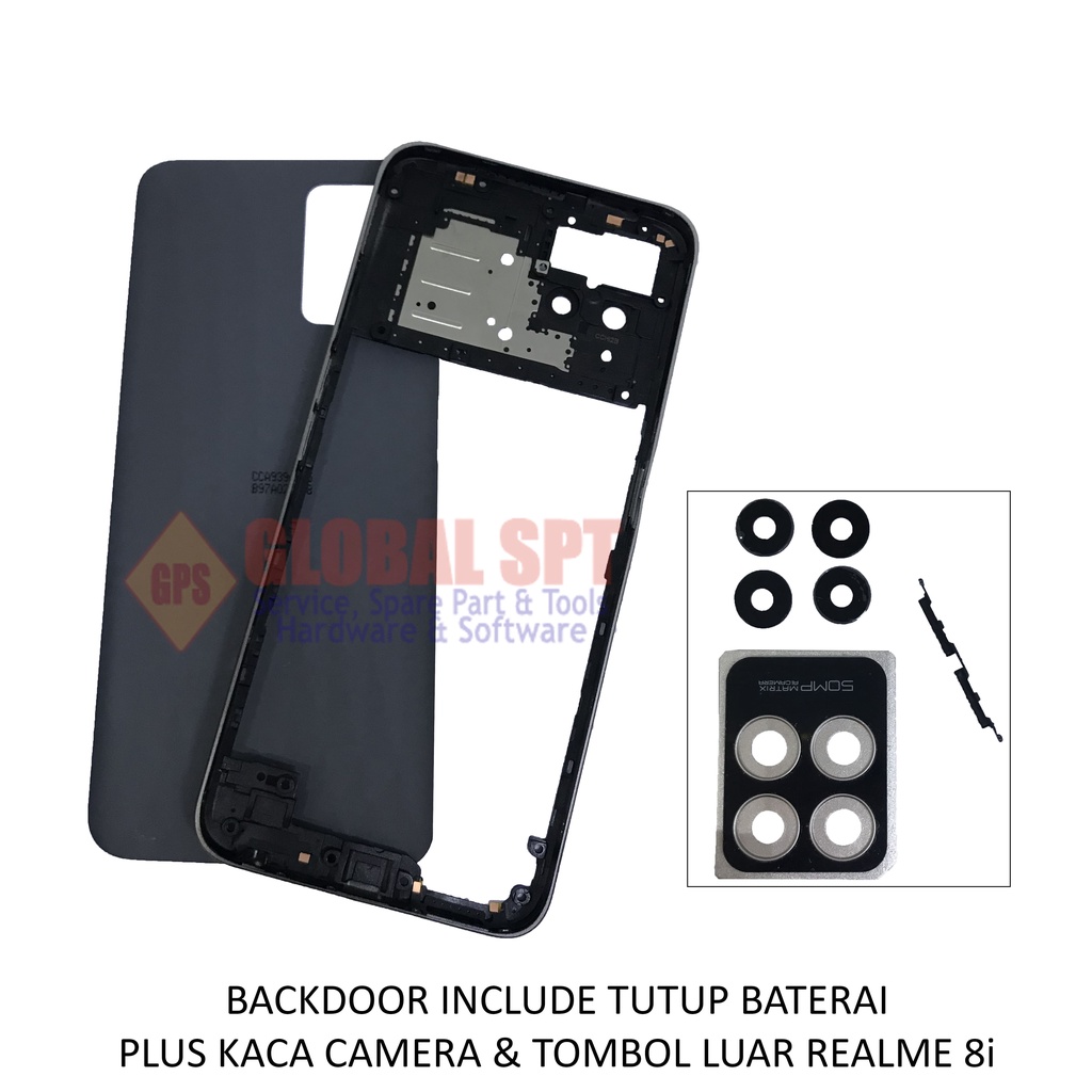 BACKDOOR REALME 8i INCLUDE TUTUP BATERAI / BACK COVER / TUTUP BELAKANG