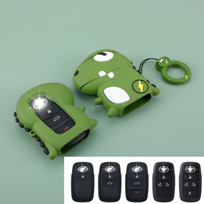 Casing Kunci Mobil Motif Kartun Untuk Toyota Prius Camry Corolla C-HR CHR Veloz rush Innova Yaris Raize Perodua RAV4 2018