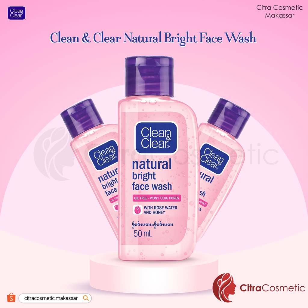 Clean And Clear Natural Bright Face Wash 50 Ml