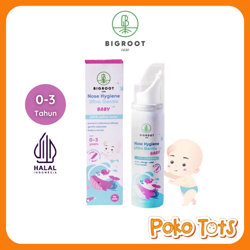 Bigroot Baby Nose Hygiene Ultra Gentle 50ml Spray Pelega dan Pembersih Ingus Bayi Big Root WHS