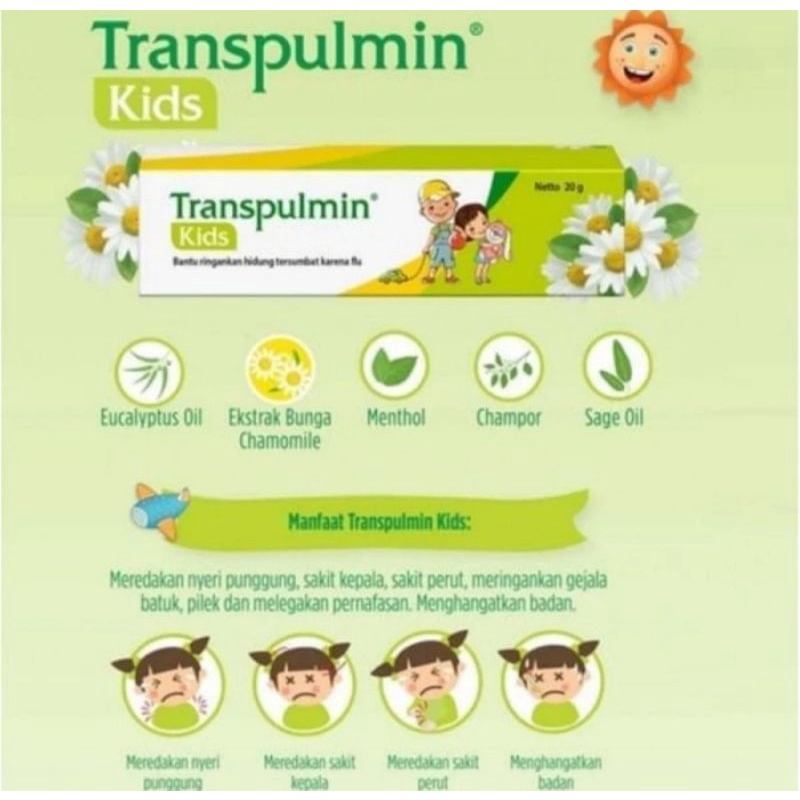 [10gr/20gr] Transpulmin Kids - Balsem Anak Transpulmin