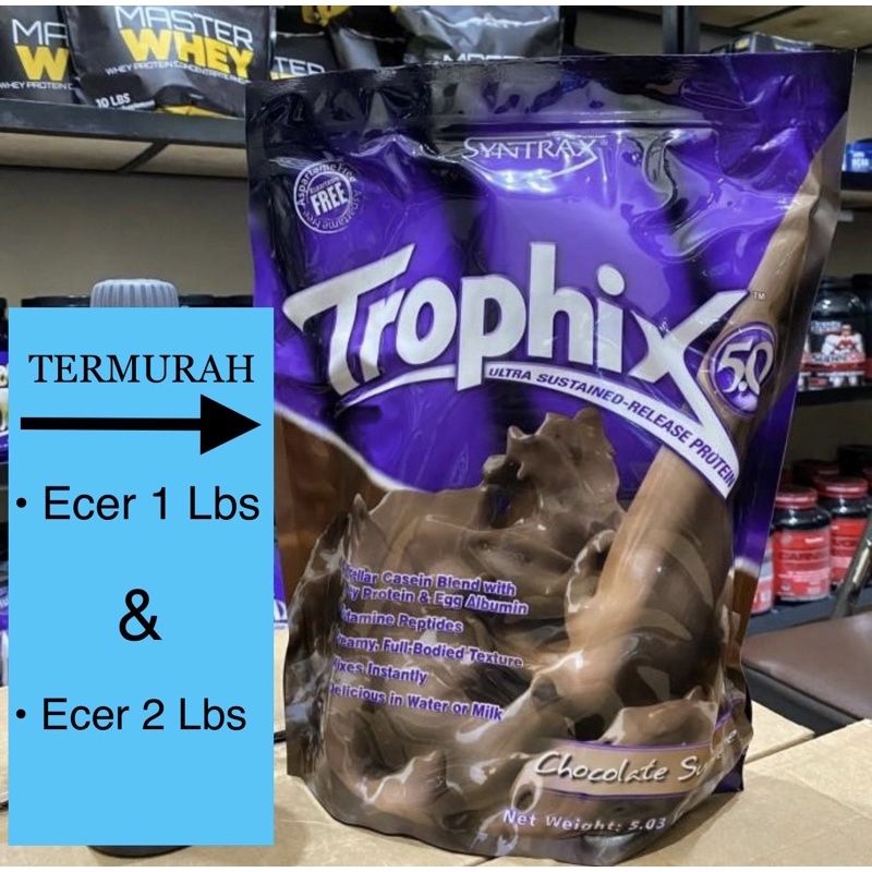 Syntrax Trophix Whey Protein Cesein Time Release Ecer 1 Lbs