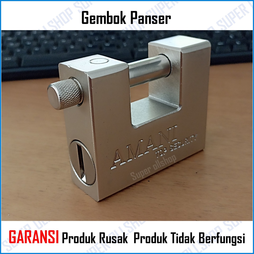 Gembok Anti Rust Anti Maling / Gembok Anti Cut / Gembok Pagar Gudang Pagar / Gembok Panser 84 MM Gembok Gudang Anti Maling