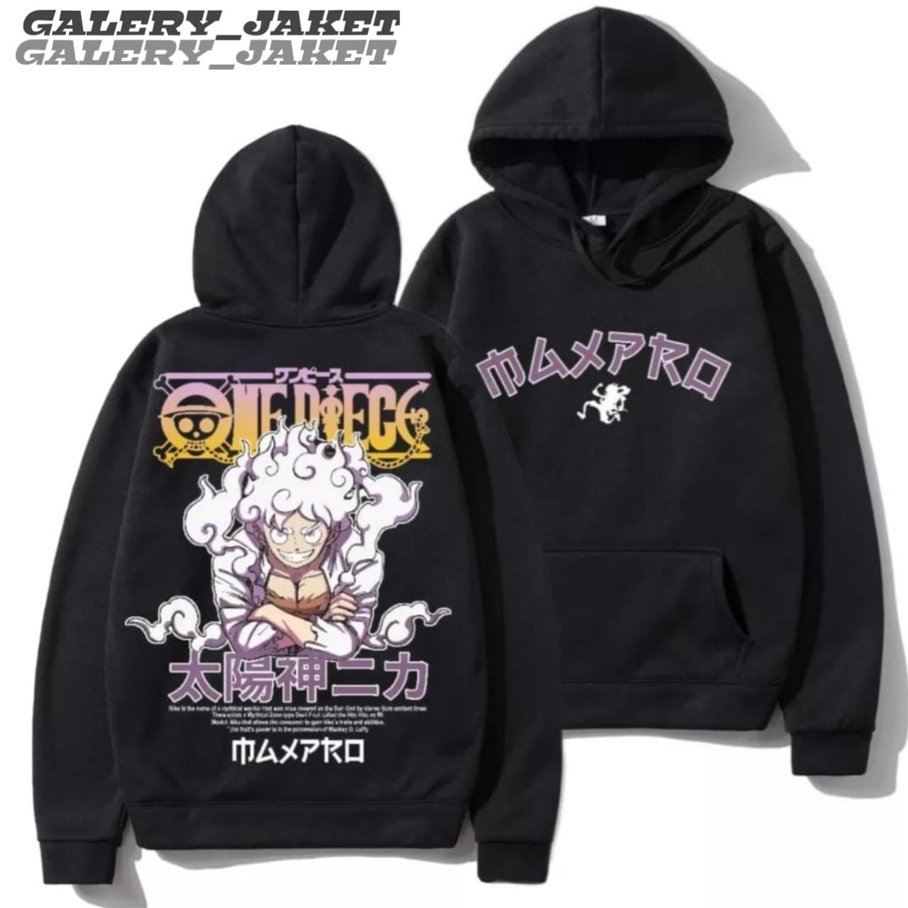 Jaket Sweater Hoodie Anime One Piece Luffy / Jaket Hoodie Anime Cosplay Jepang Pria Wanita / Sweater Hoodie Anime One Piece Luffy Motip Pulprint Premium Unisex Bahan Flece Tebal