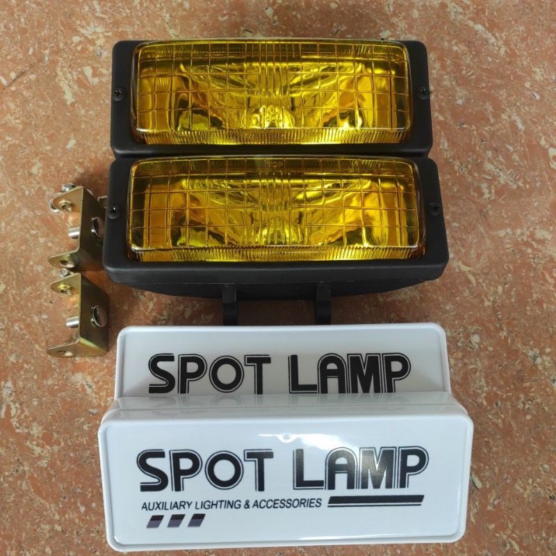 foglamp lampu sorot bumper depan mobil kotak persegi galaxy universal / toyota kijang grand super