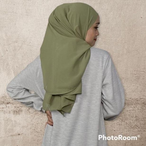 PASHMINA CURVE CERUTY BABYDOLL / PASHMINA OVAL CERUTY - SAGE GREEN