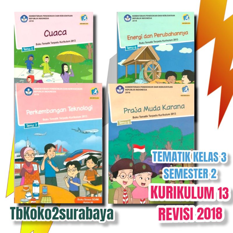 BUKU TEMATIK KELAS 3 SD TEMA 5678 K13 REVISI 2018