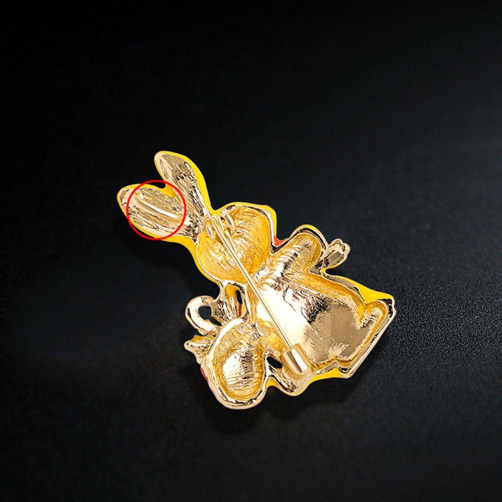 Agustina Wanita Bros Lucu Manis Kartun Sweater Aksesoris Niche Desain Jas Berlian Imitasi Paduan Aksesori Pakaian