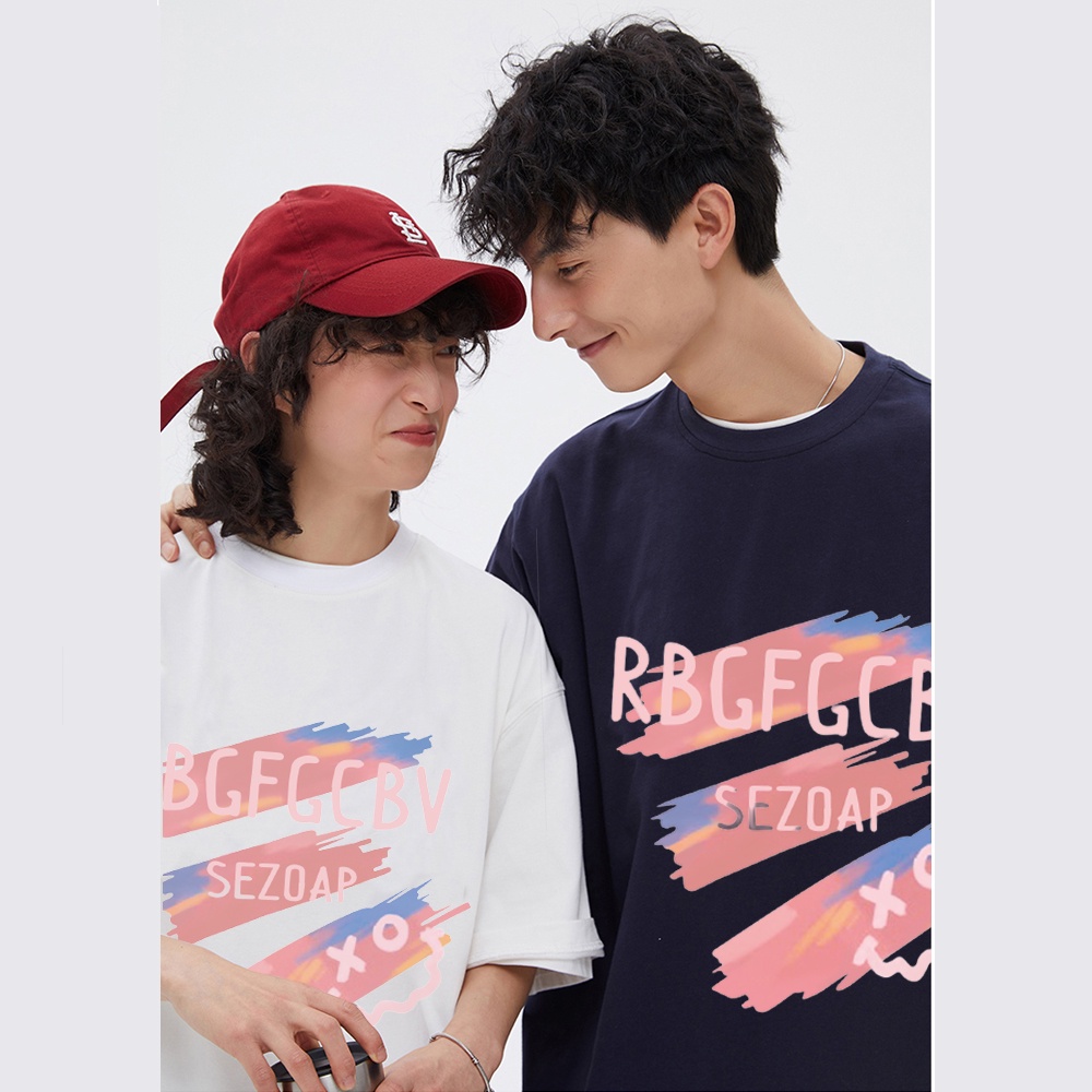 RDGF official shop 2023 winter new couple sweater Korean style kaos pria kaos cowok kaos oversize kaos oversize wanita  kaos hitam kaos murah kaos keren kaos kekinian  kaos t shirt oversize baju kaos murah