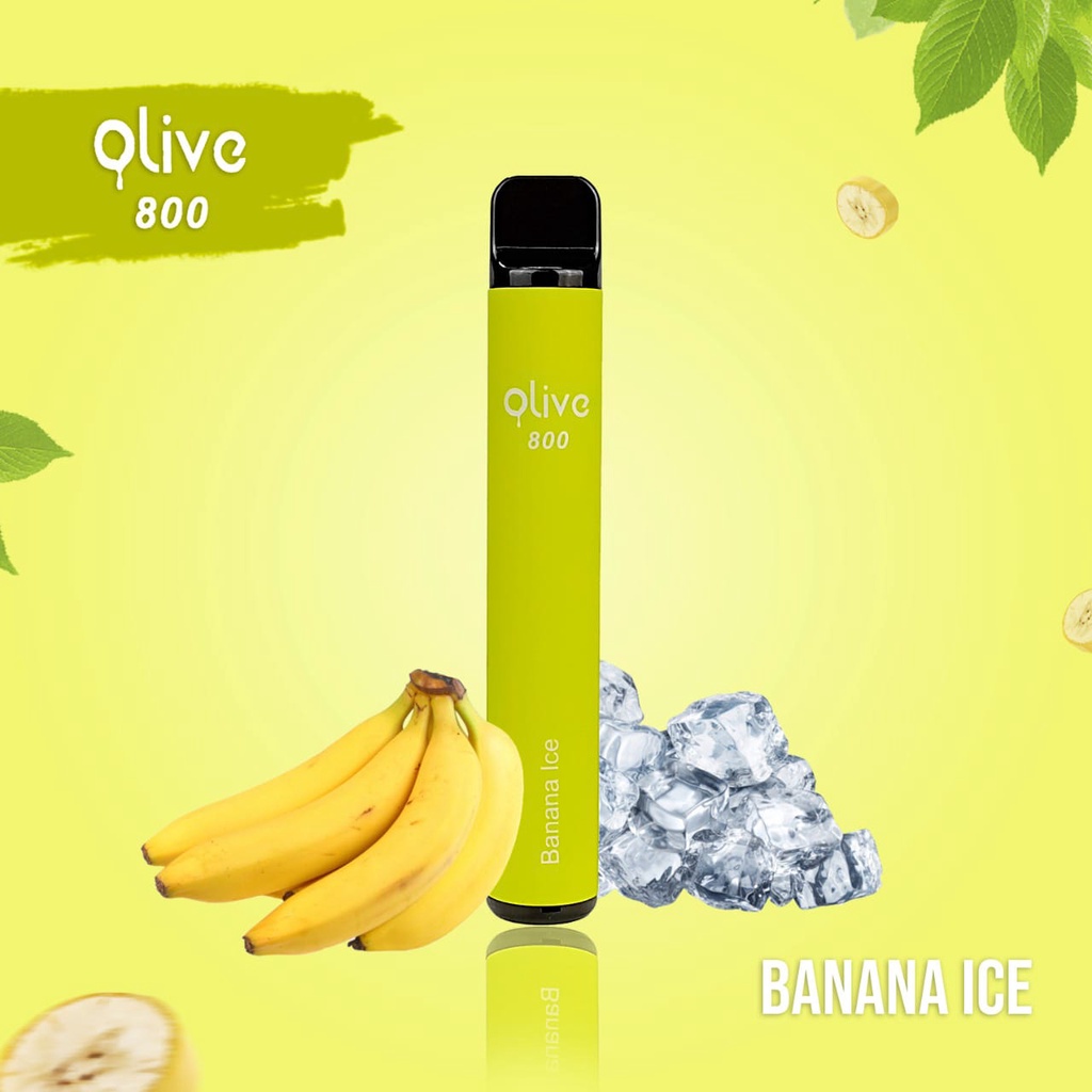 Jual OLIVE Banana Ice VAPE POD 800 hisap bermacam varian flavour rasa