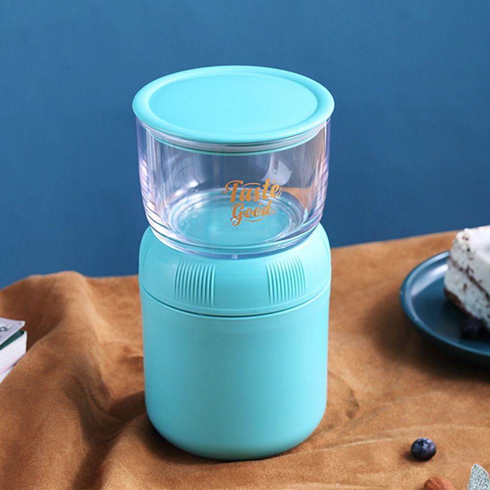 Solighter Lunch Box Portable Stainless Steel Untuk Siswa Pekerja Kantor Wadah Makanan Dua Lapis