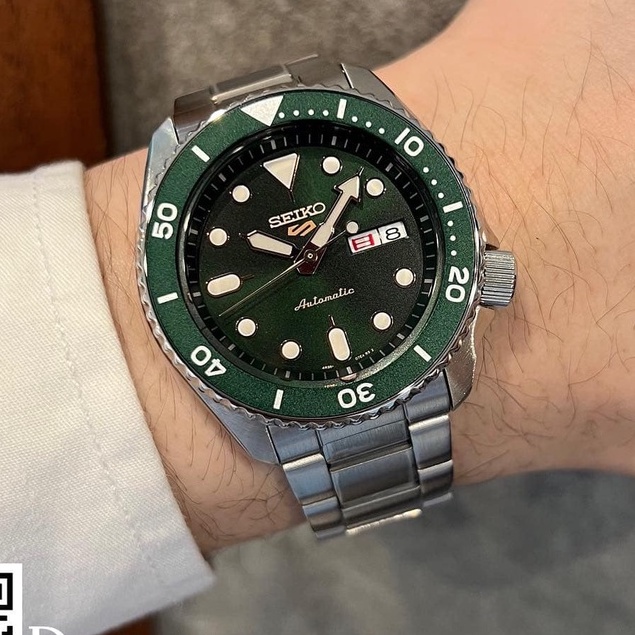 Jam Tangan Pria Seiko 5 Sports SRPD63K1 SRPD63 Automatic Dial Green Original