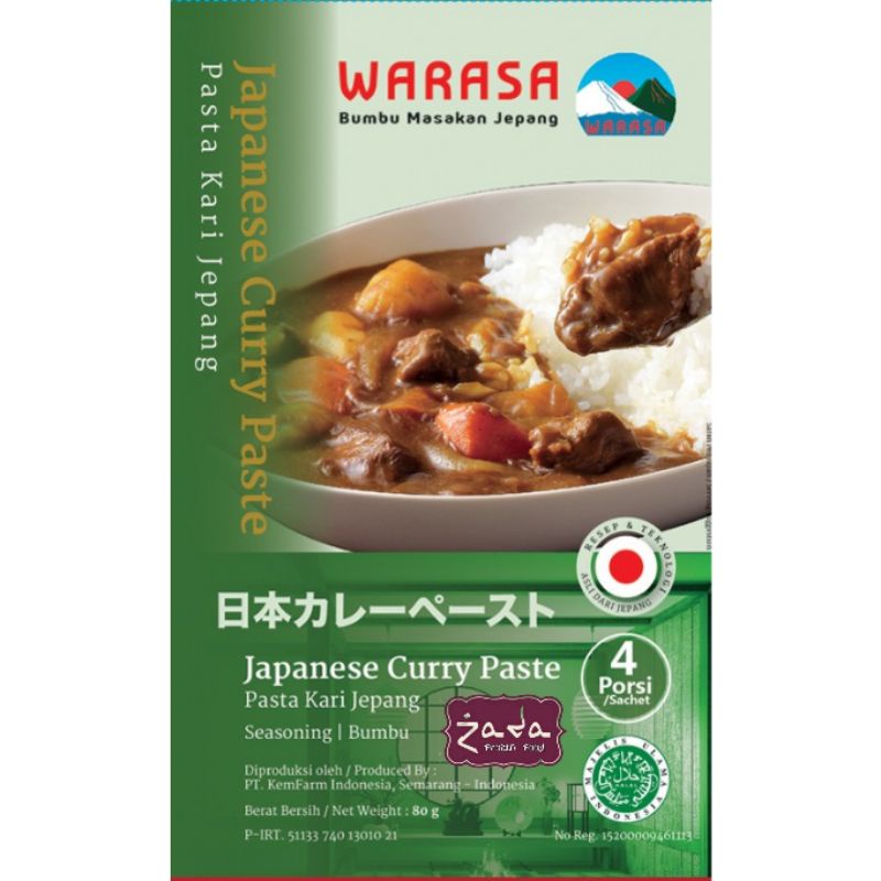 Warasa Japanese Curry Paste 80Gr