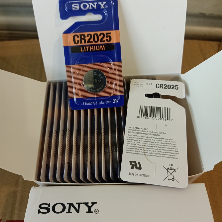 NEW Baterai Sony ORIGINAL CR 2025 / Bateray Sony CR2025 lithium 3V | distshop