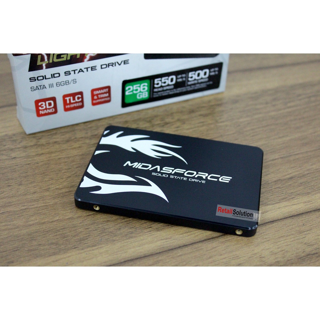 SSD Laptop Mini PC 2.5&quot; SATA - Midasforce Super Lightning 256GB 256 GB