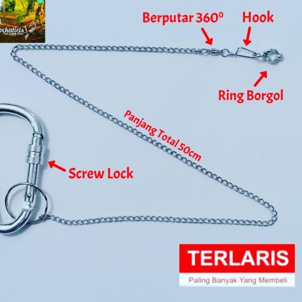 Rantai Burung Lovebird Ring Borgol Kaki Burung LoveBird LB Love Bird