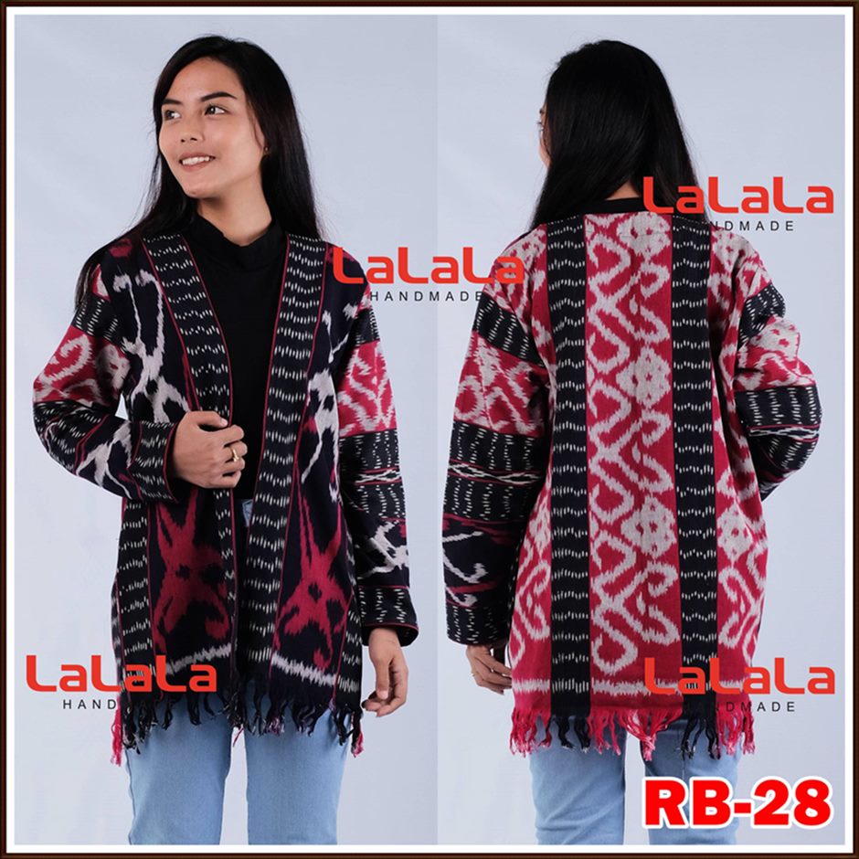 Outfit Kekinian Blazer Kerja Wanita Kantor Baju Muslim Outer Tenun