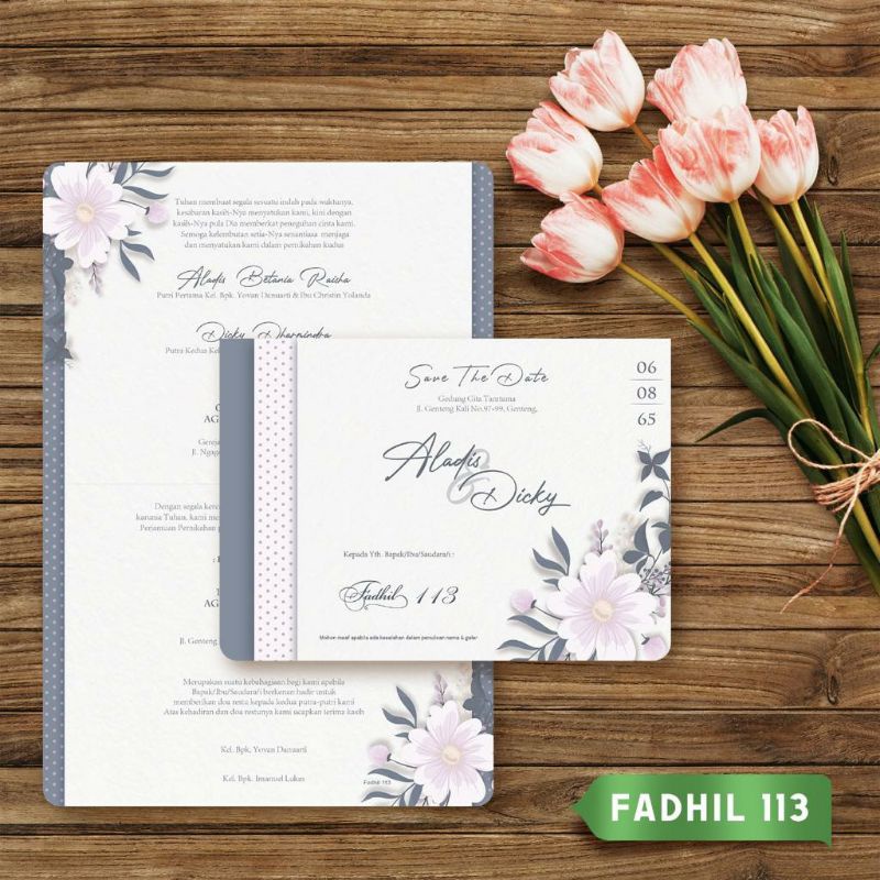 COD CETAK UNDANGAN NIKAH FADHIL 113 MINIMAL ORDER 50 PCS