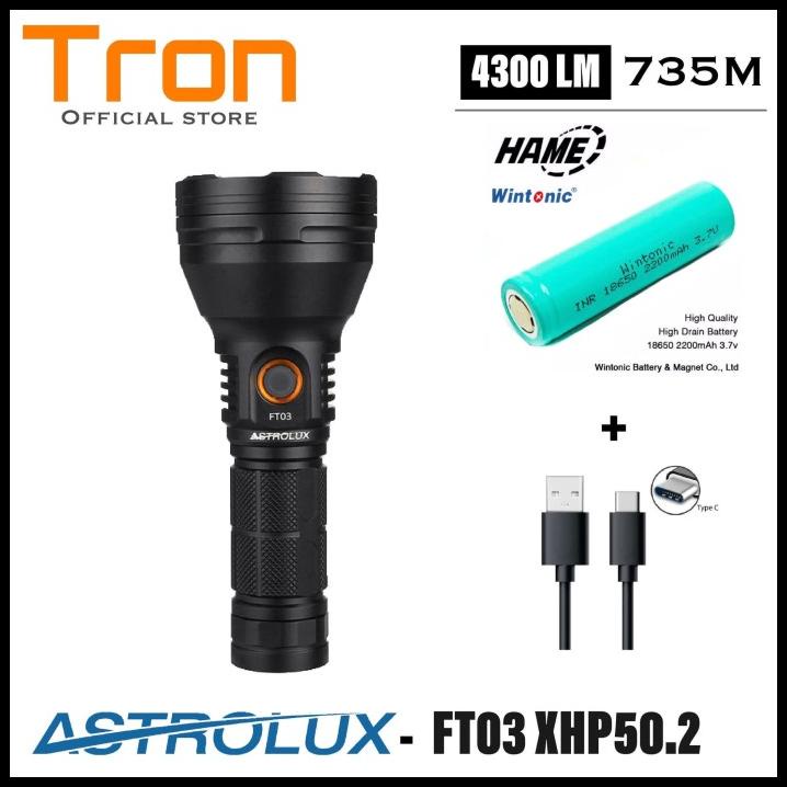 Promo Senter Led Astrolux Ft03 Xhp50.2 4300Lm 735 M Narsilm V1.3 Usb-C