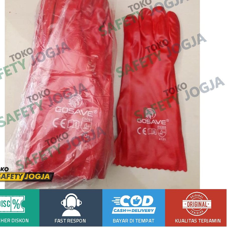 Stok Terbaru Sarung Tangan Chemical / Sarung Tangan  PVC  / Sarung Tangan Kimia