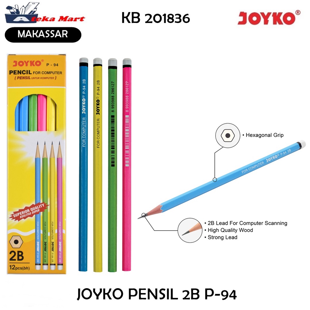 

[BOX/12PCS] JOYKO PENSIL 2B P-94