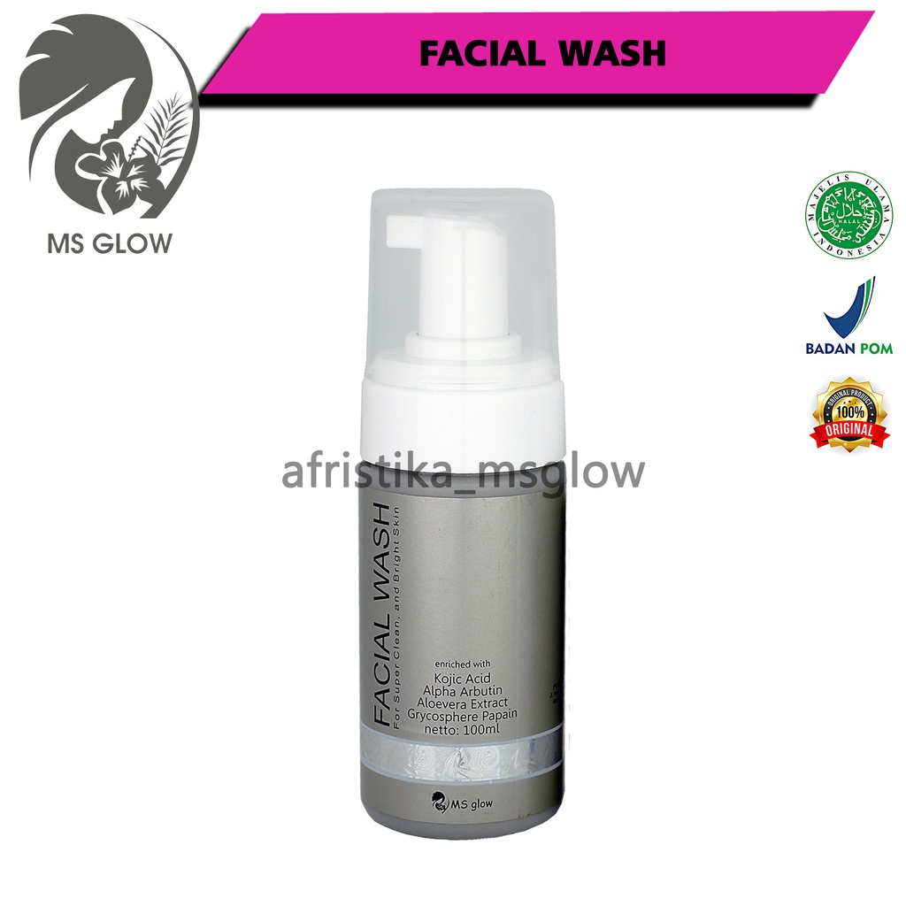 MS Glow Facial wash Original Sabun Pembersih Wajah