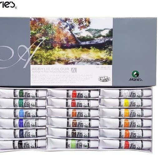 

Cat Akrilik Maries Acrylic Colour set 18