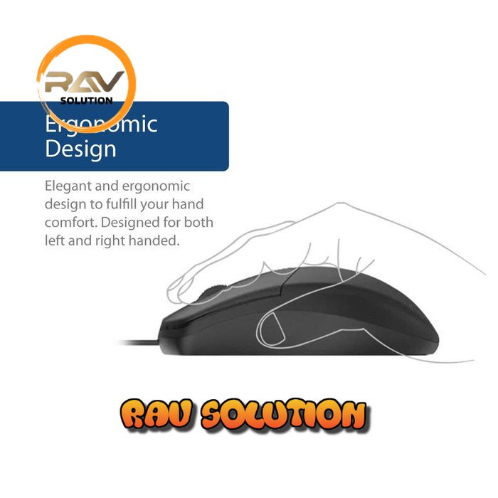 SKU-1227 MOUSE USB AOC MS121 WIRED OPTICAL MOUSE