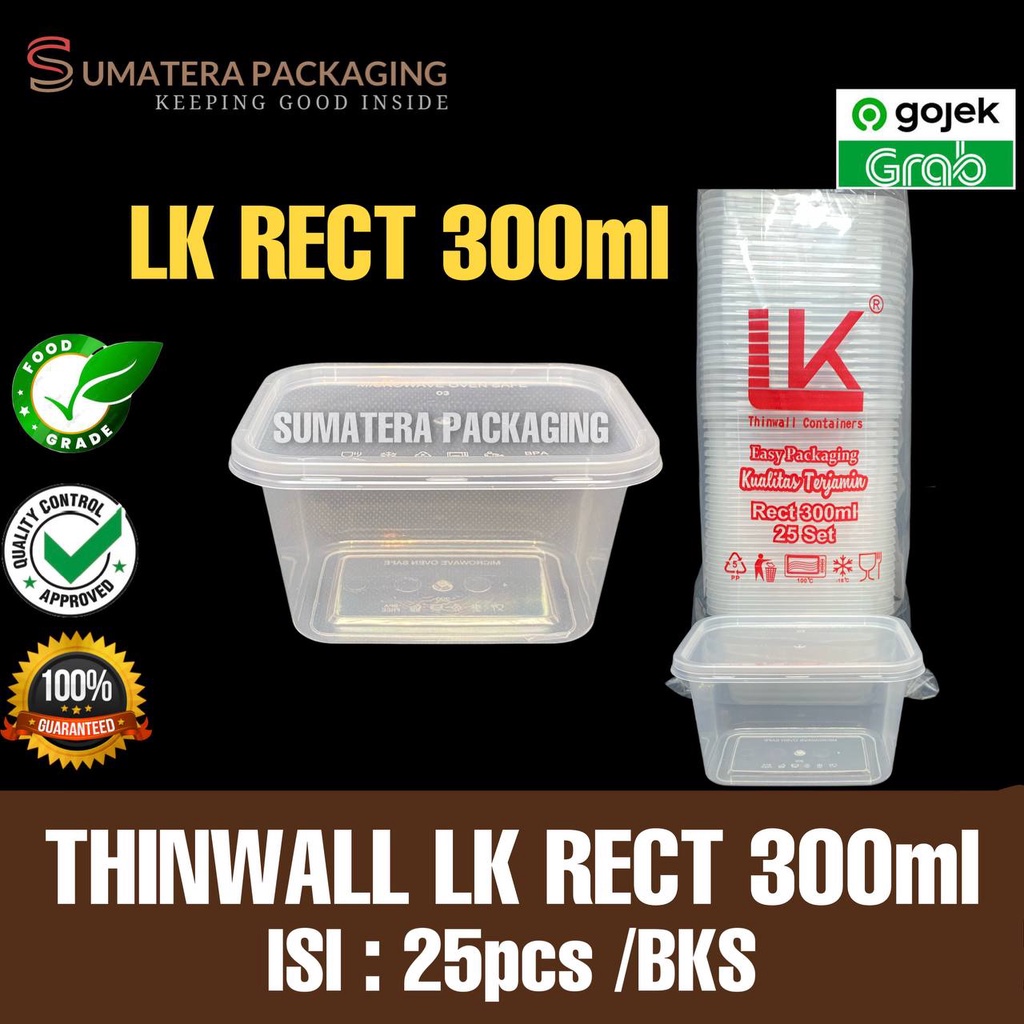 Jual Thinwall Lk 300ml Rect Pack Kotak Makan Plastik Cup Salad Puding Medan Shopee Indonesia 1200