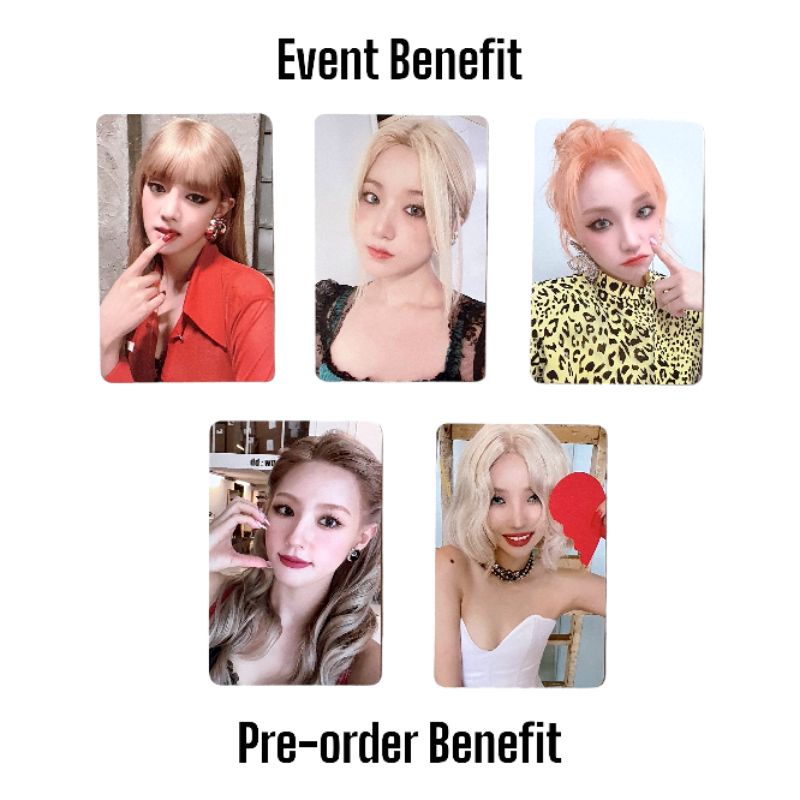 [READY/SHARING] (G)I-DLE 5th Mini Album - I LOVE KTOWN4U EVENT BENEFIT PHOTOCARD