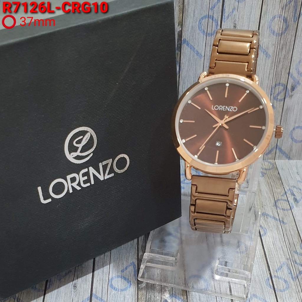 JAM TANGAN WANITA LORENZO R-7126L 7126L 7126 ORIGINAL FREE BOX