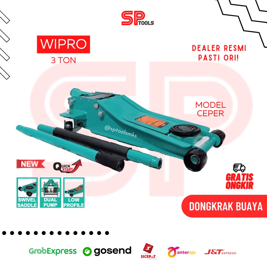 DONGKRAK BUAYA MOBIL 3 TON 3TON 3T MODEL CEPER WIPRO T83003