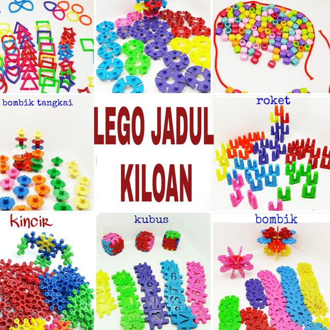 mainan jadul bombik rantai roket kiloan