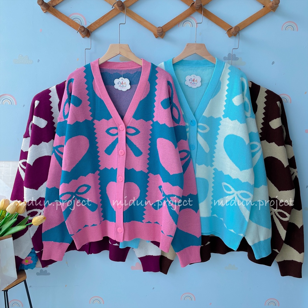 MISKA CARDY | CARDIGAN MOTIF PREMIUM