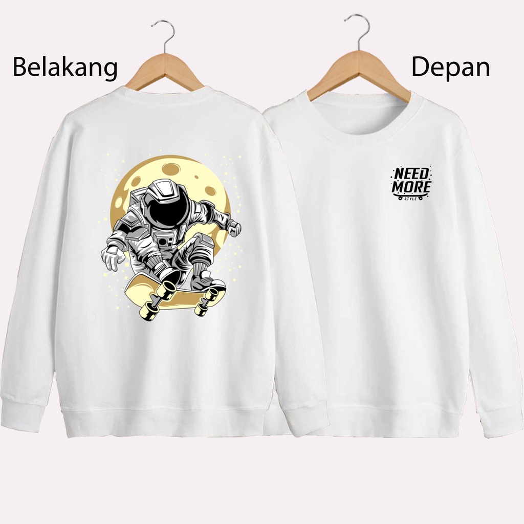 SWEATER UNISEX DB ASTRO SKEATBOARD PRIA DAN WANITA  SWEATER JUMBO
