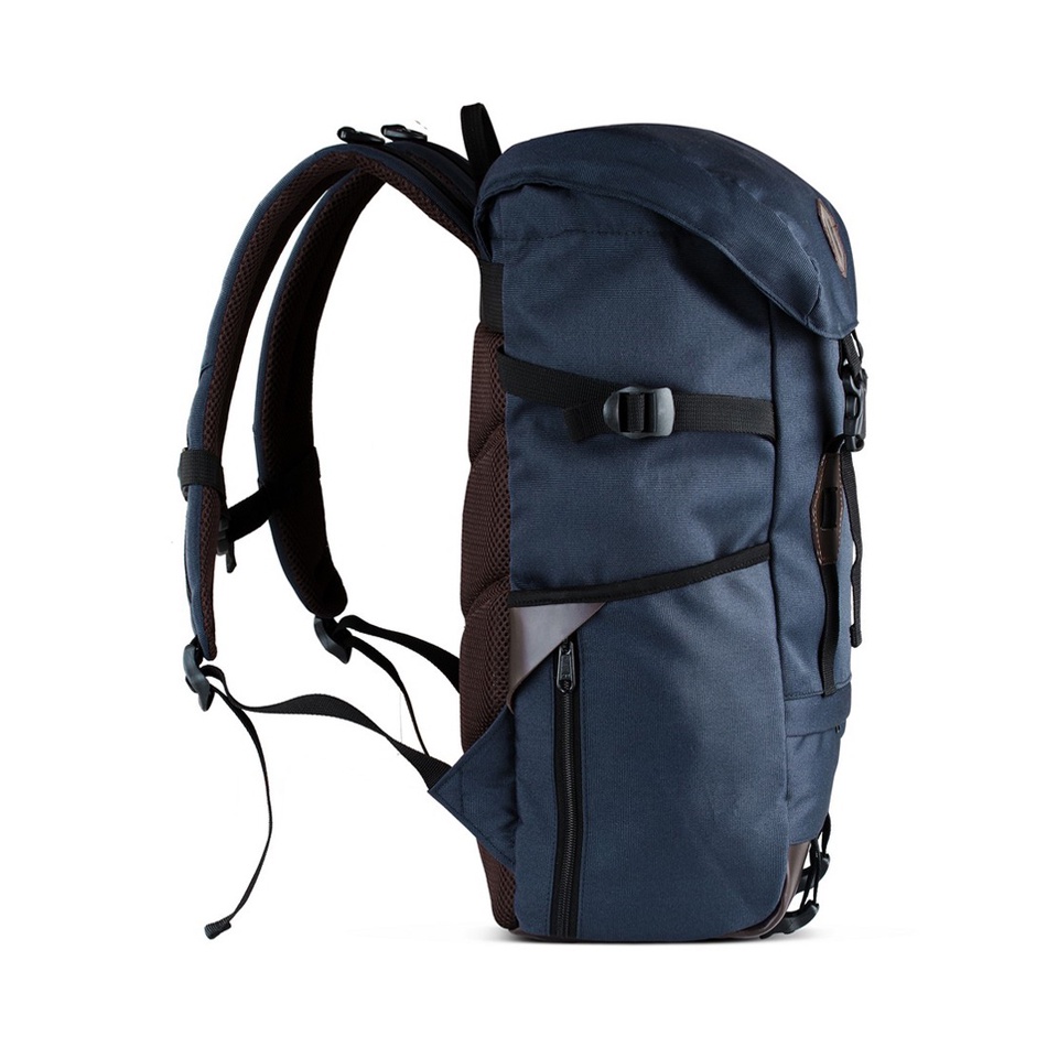 LIDDER NAVY ORIGINAL x ATVA Tas Ransel Casual Biru Dongker Pria Daily Backpack Kuliah Kampus Kerja Kantor Sekolah SMA SMK Remaja Dewasa Tas Punggung Laptop Ukuran Besar 14 Inch Bagpack Distro Tas Traveling Premium Outdoor Travel Bag Keren Terbaru Kekinian
