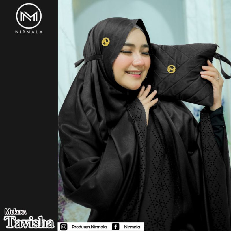 MUKENAH TAVISHA ORIGINAL BY PRODUSEN NIRMALA BAHAN VELVET SILK PREMIUM