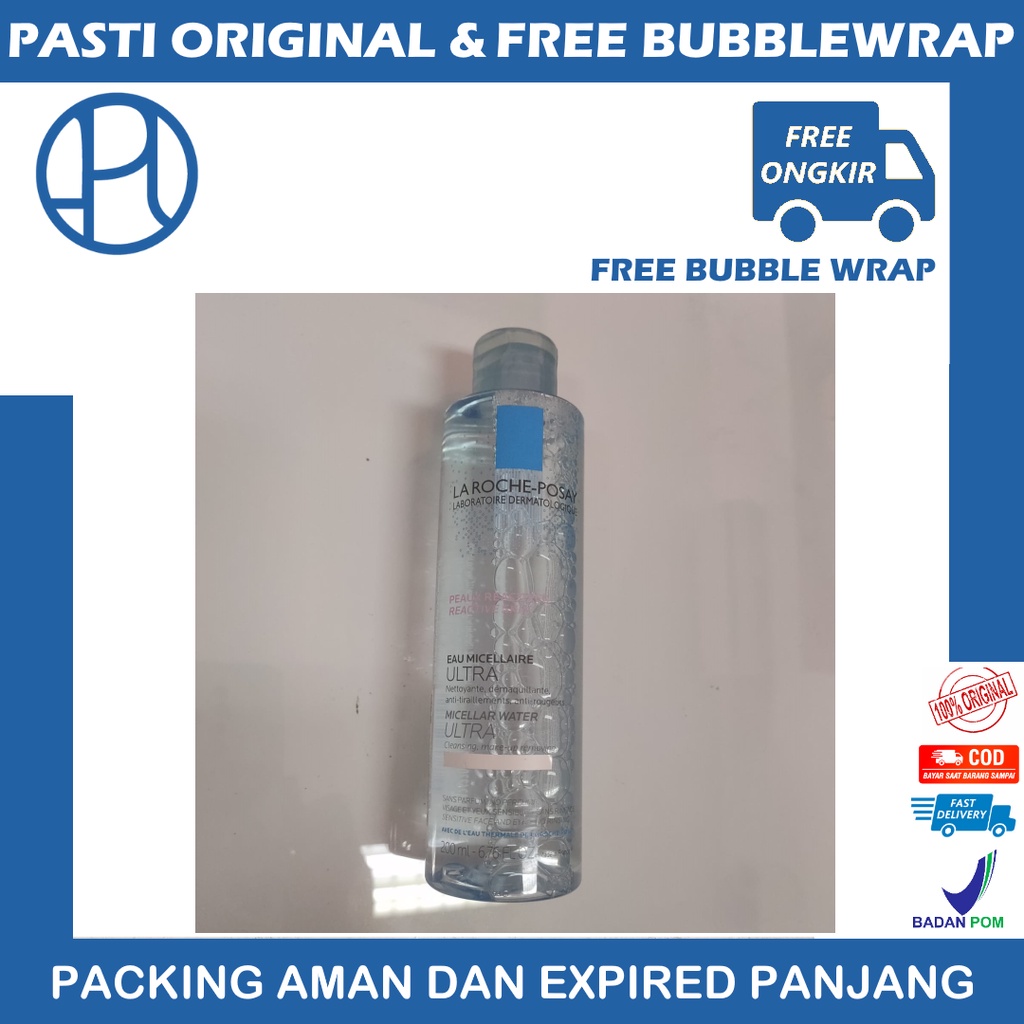 LA ROCHE POSAY MICELLAR WATER ULTRA 200ML BERMINYAK SENSITIF JERAWAT