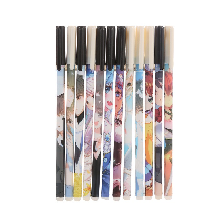

Gannise 6pcs Pena Pulpen Magic Bisa Dihapus Tinta Biru Motif Anime GN-ST0061