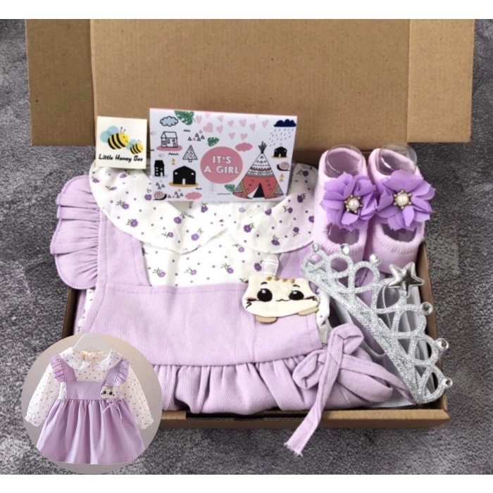 

(COD) Hampers bayi cewek perempuan / Hampers baby girl newborn /kado bayi - Ungu