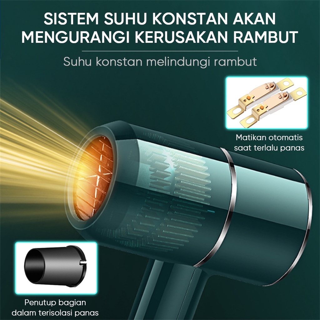 COD Profesional Beauty Salon Haircare Blu-Ray Cahaya Pengering Rambut Anion Hair Dryer