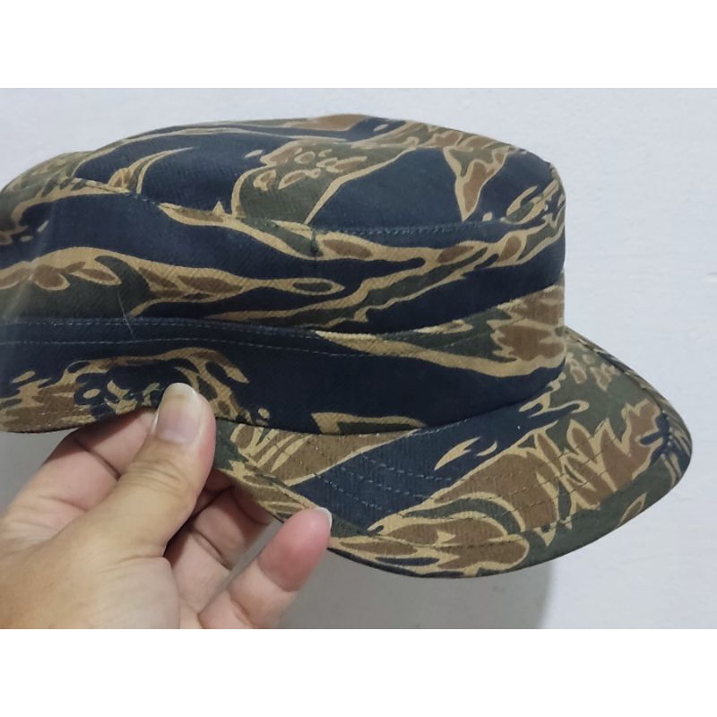 Patrol cap Tiger stripe gold topi komando