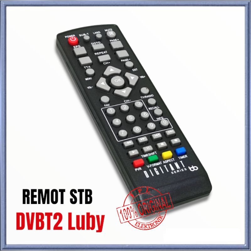 Remot set top box luby dvbt2 01 remot digital luby dvbt2-01