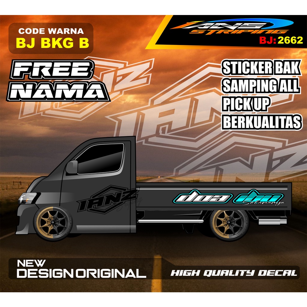 DECAL STICKER TULISAN BAK SAMPING  GRANMAX PICK UP / STICKER BAK SAMPING GRANMAX / DECAL STICKER GRANMAX PICK UP