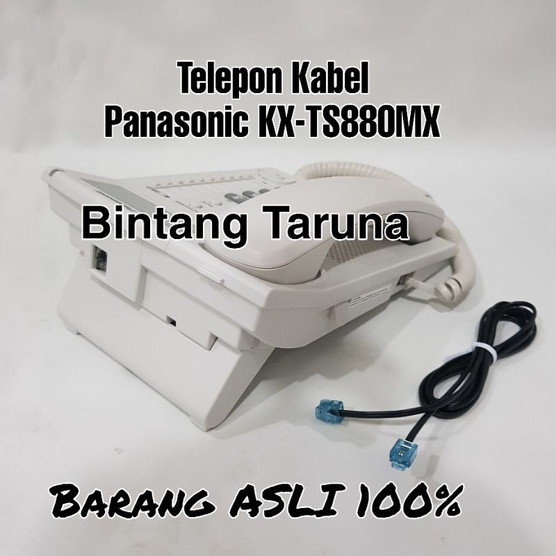 Telepon Kabel Panasonic KX-TS880MX + Headset Excelltel 2.5mm TCM430 Telepon Panasonic KX-TS880